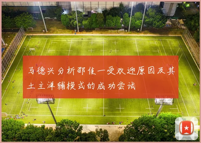 马德兴分析邵佳一受欢迎原因及其土主洋辅模式的成功尝试